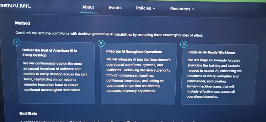 GENAI.MIL method screenshot